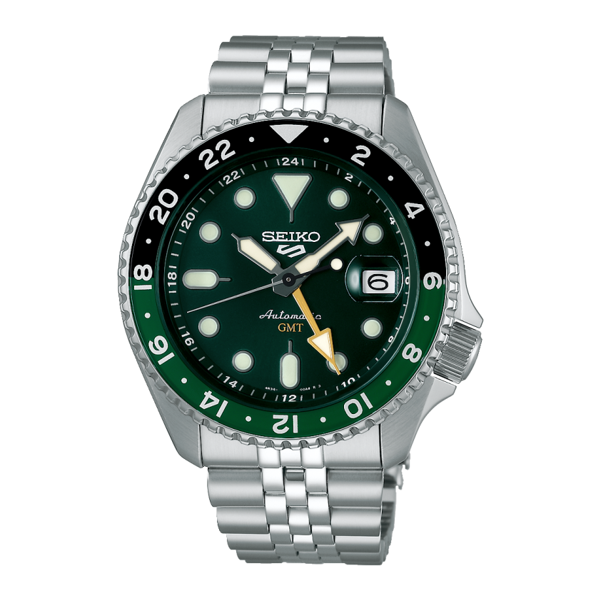 Seiko 5 Sport SKX GMT Men's Green Watch