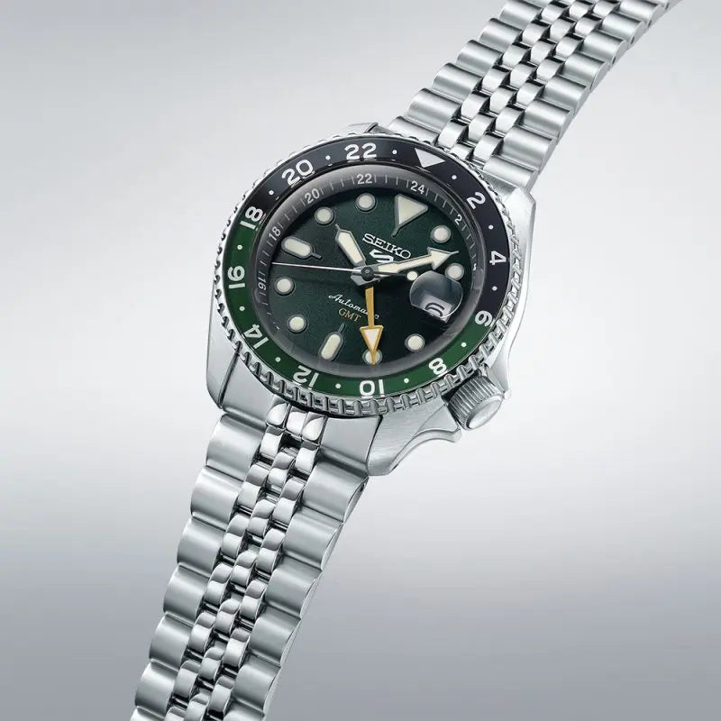 Seiko 5 Sport SKX GMT Men's Green Watch