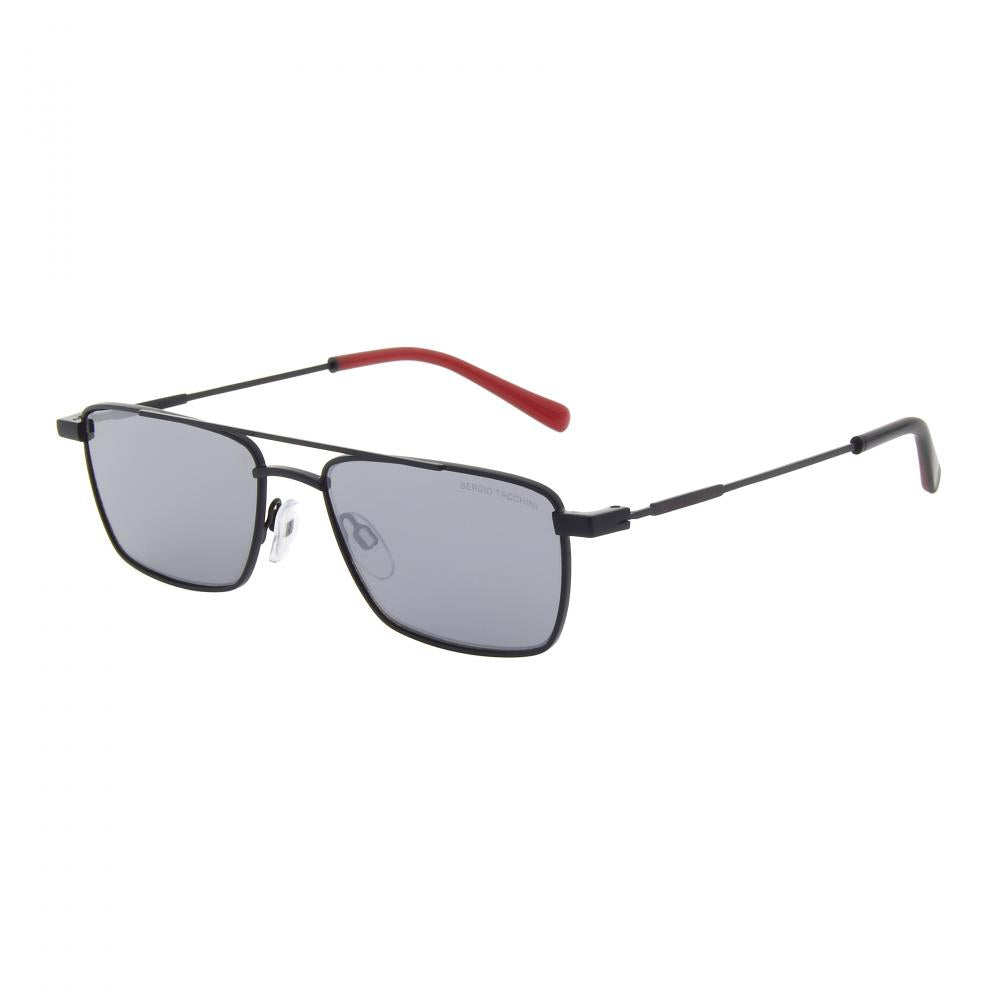 Sergio Tacchini Men's Rectangular Black Metal