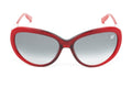Swarovski Destiny Oversized Women's Sunglasses Red Full Rim Grey