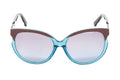 Swarovski Emilia Women's Sunglasses Oversized Oval Blue