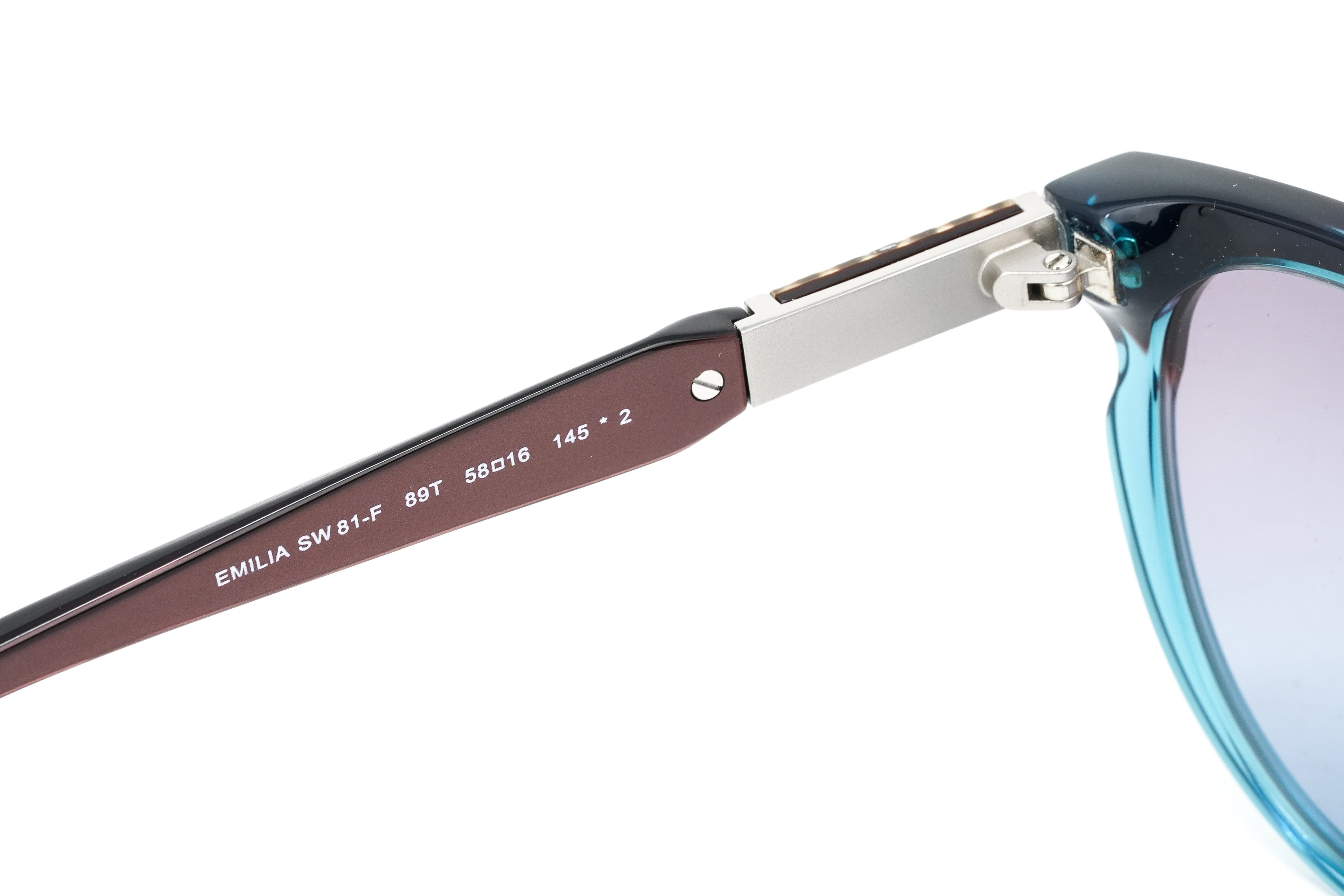 Swarovski Emilia Women's Sunglasses Oversized Oval Blue