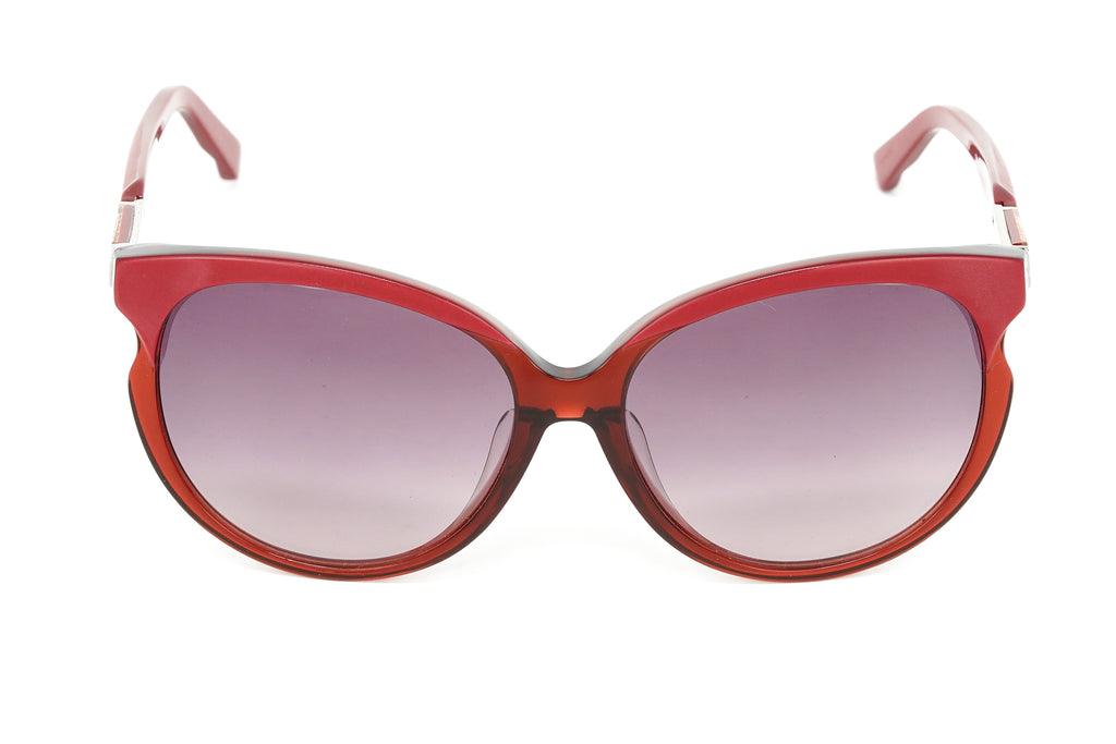Swarovski Emilia Women's Sunglasses Oversized Oval Cat Eye Burgundy