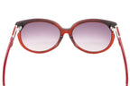 Swarovski Emilia Women's Sunglasses Oversized Oval Cat Eye Burgundy