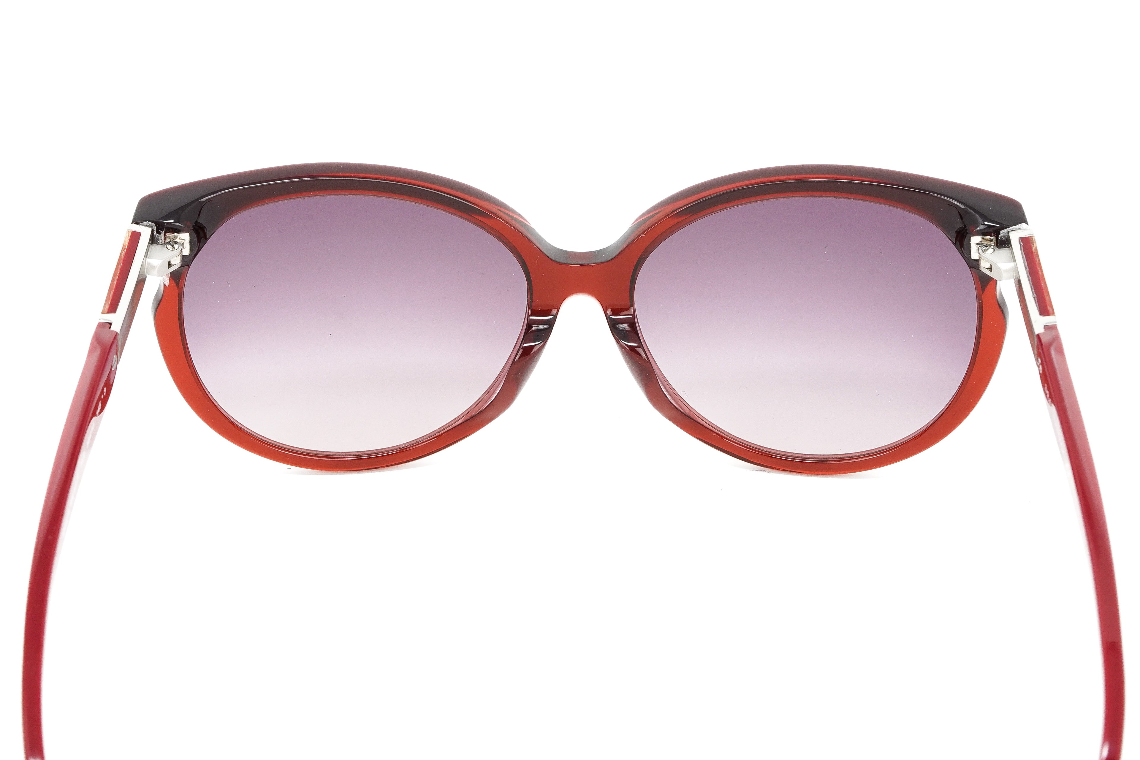 Swarovski Emilia Women's Sunglasses Oversized Oval Cat Eye Burgundy