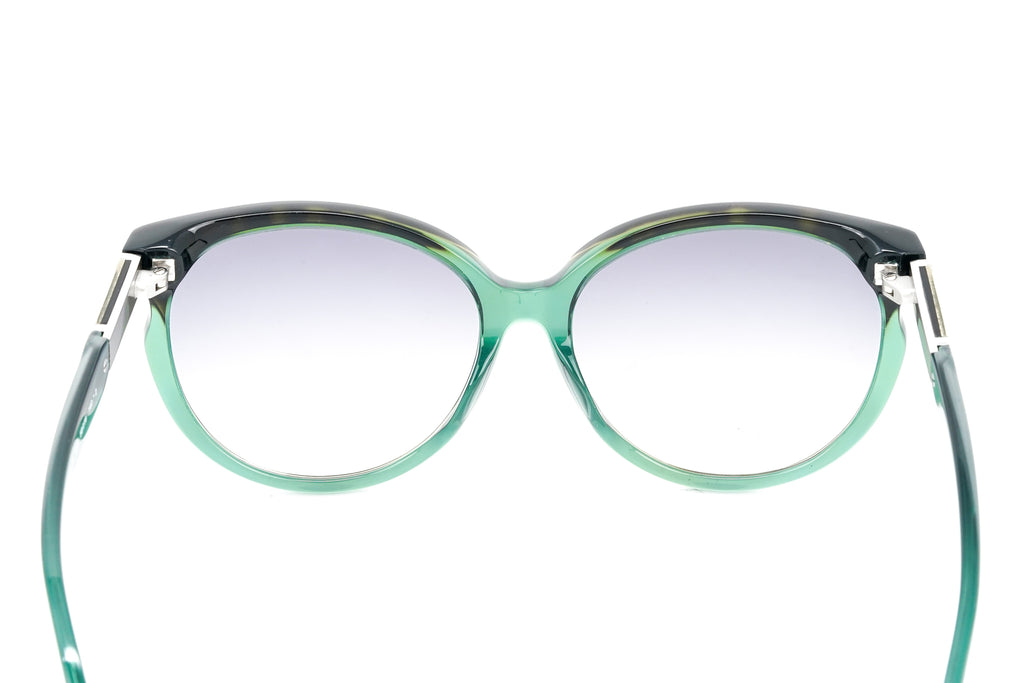 Swarovski Emilia Women's Sunglasses Oversized Oval Dark Green Gradient Grey