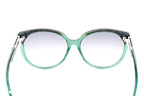 Swarovski Emilia Women's Sunglasses Oversized Oval Dark Green Gradient Grey