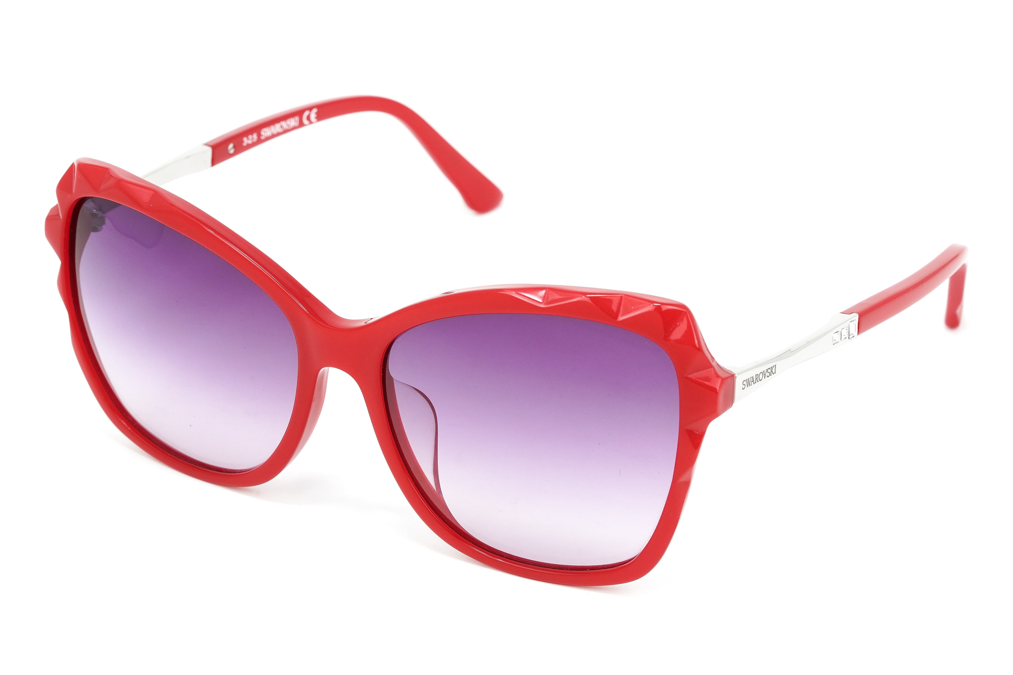 Swarovski Women's Flavia Sunglasses Cat Eye Red