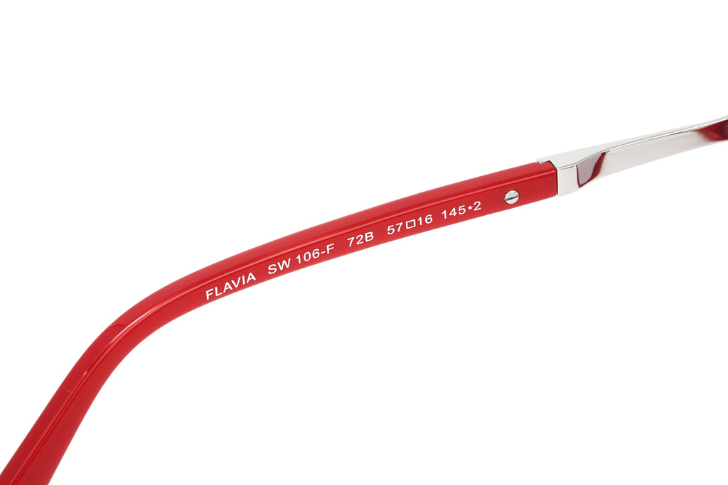 Swarovski Women's Flavia Sunglasses Cat Eye Red