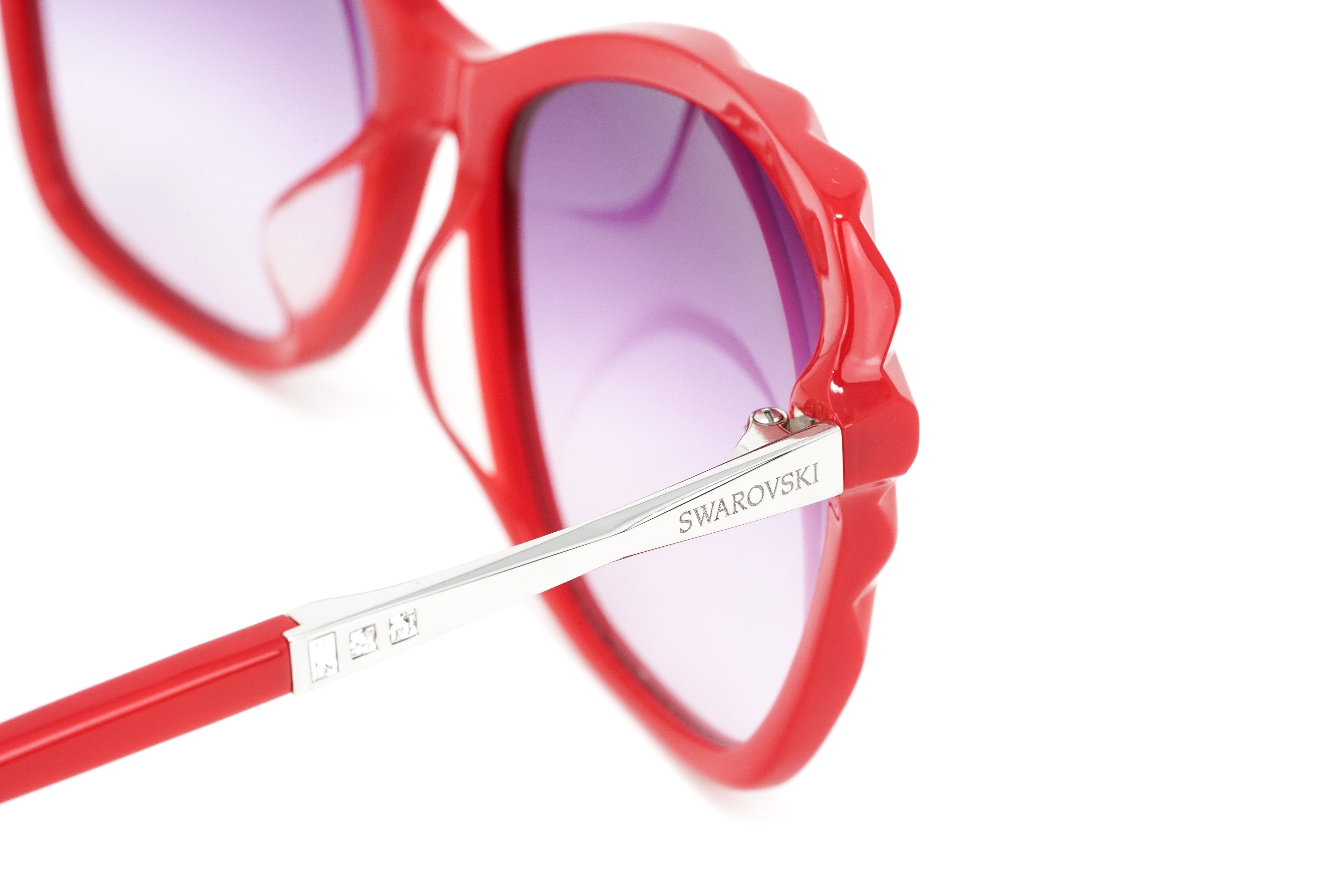 Swarovski Women's Flavia Sunglasses Cat Eye Red
