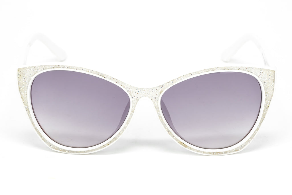 Swarovski Funky Women's Sunglasses Cat Eye Pilot White