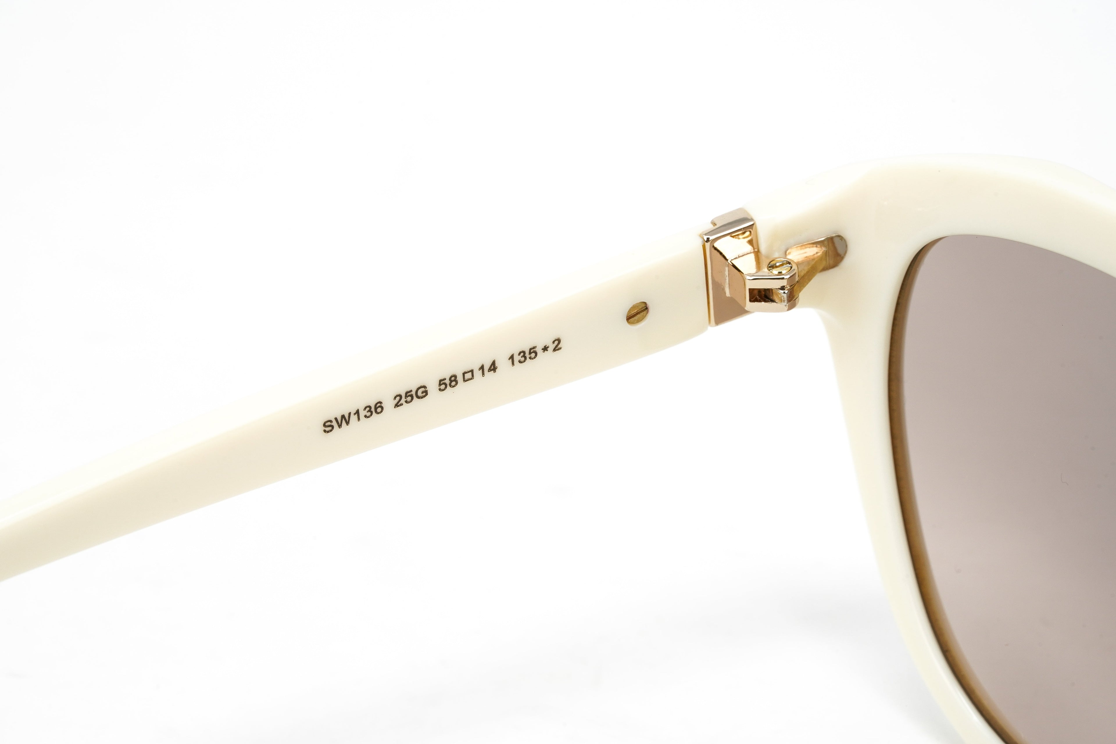Swarovski Women's Sunglasses Oval Cat Eye Cream Brown
