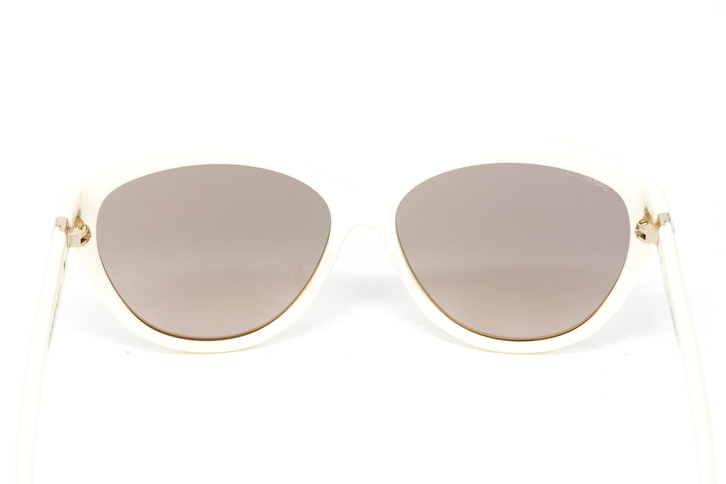 Swarovski Women's Sunglasses Oval Cat Eye Cream Brown