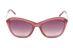 Swarovski Women's Sunglasses Oval Cat Eye Translucent Purple