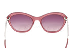 Swarovski Women's Sunglasses Oval Cat Eye Translucent Purple