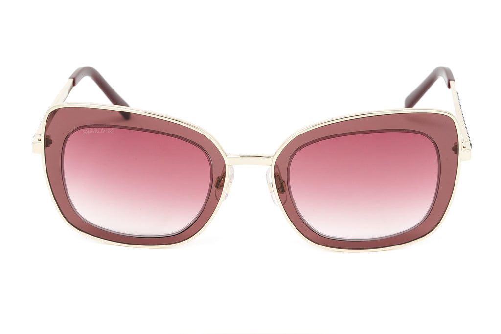 Swarovski Women's Sunglasses Square Cat Eye Burgundy