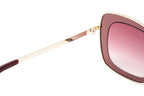 Swarovski Women's Sunglasses Square Cat Eye Burgundy