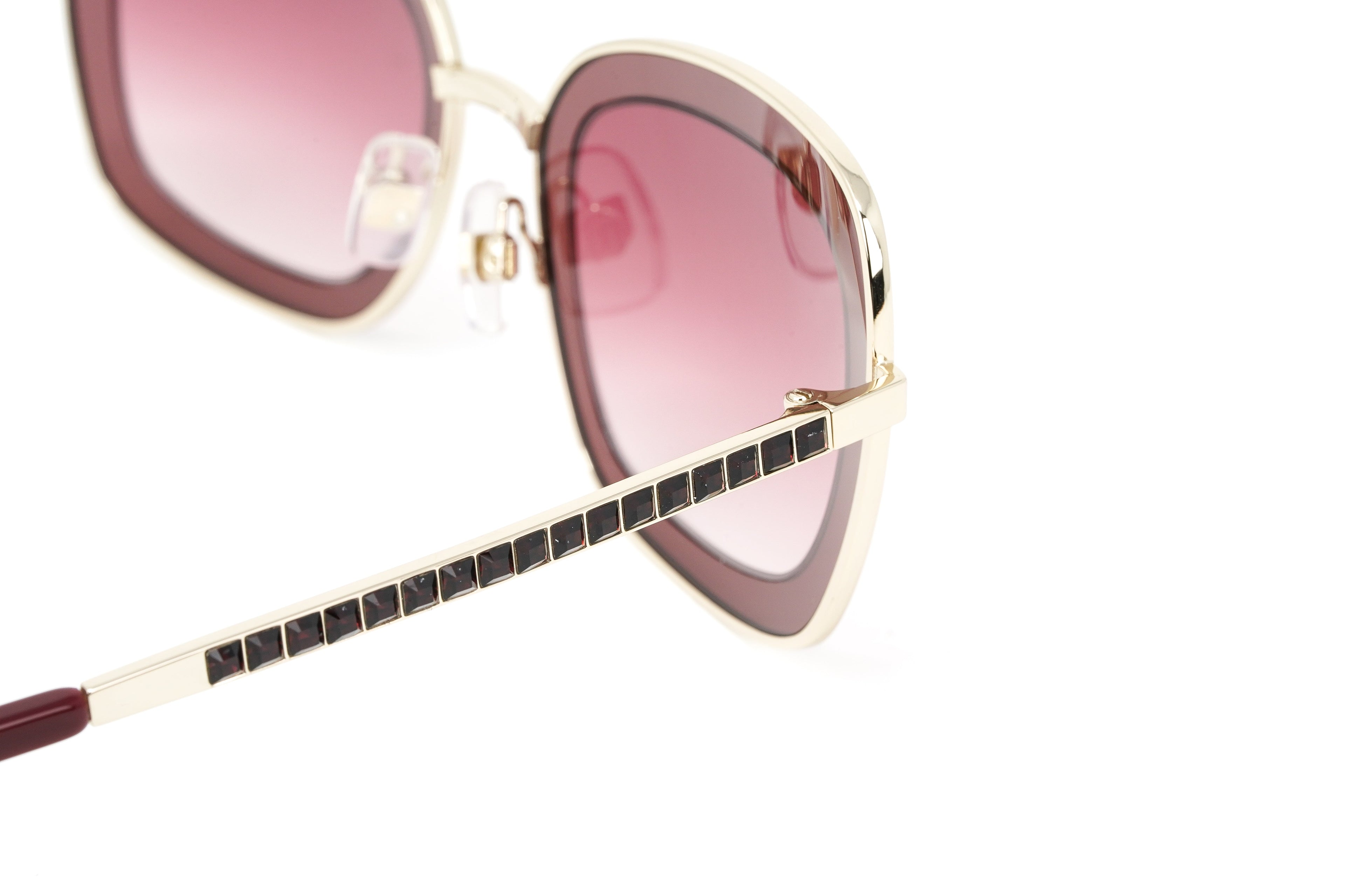Swarovski Women's Sunglasses Square Cat Eye Burgundy