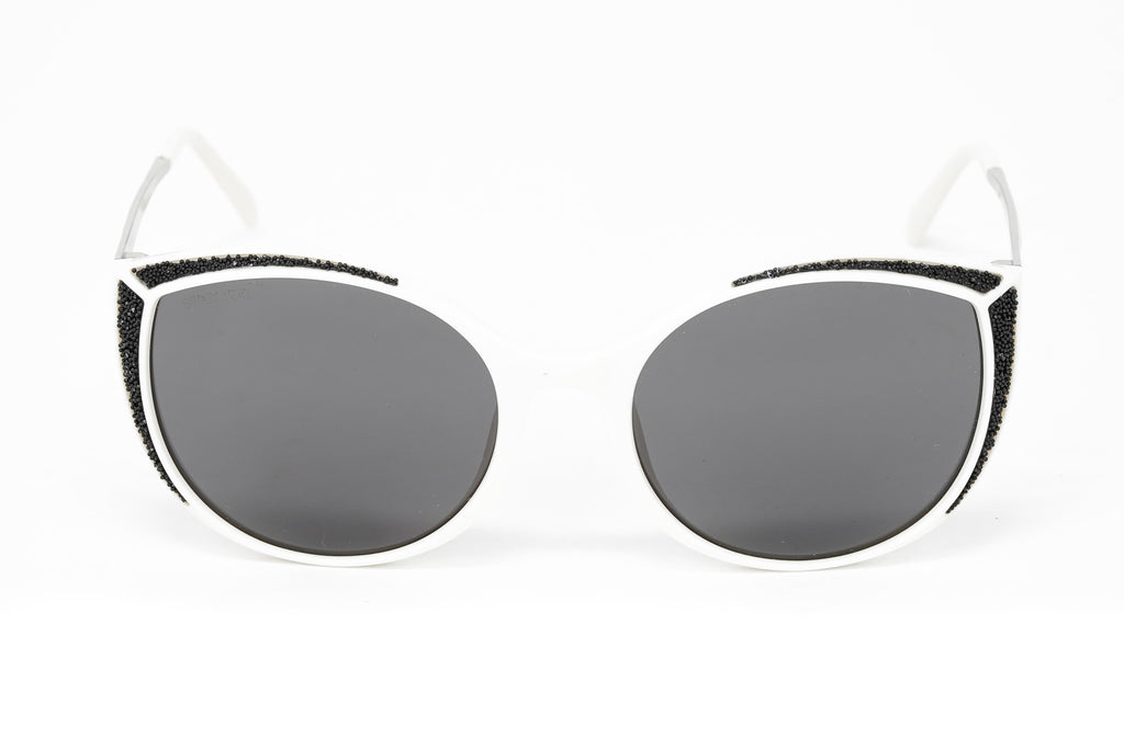 Swarovski Women's Sunglasses Oval Cat Eye White