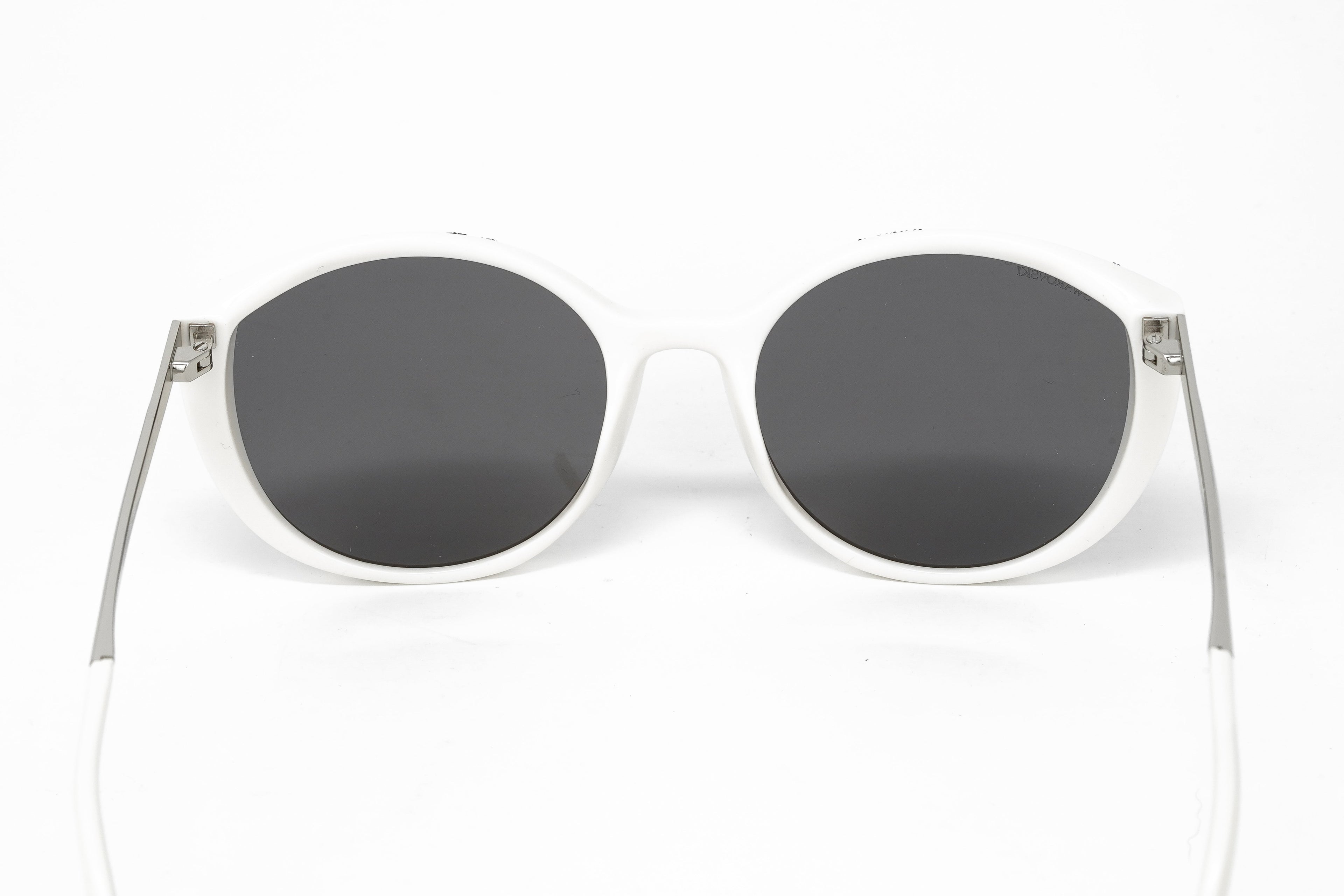 Swarovski Women's Sunglasses Oval Cat Eye White