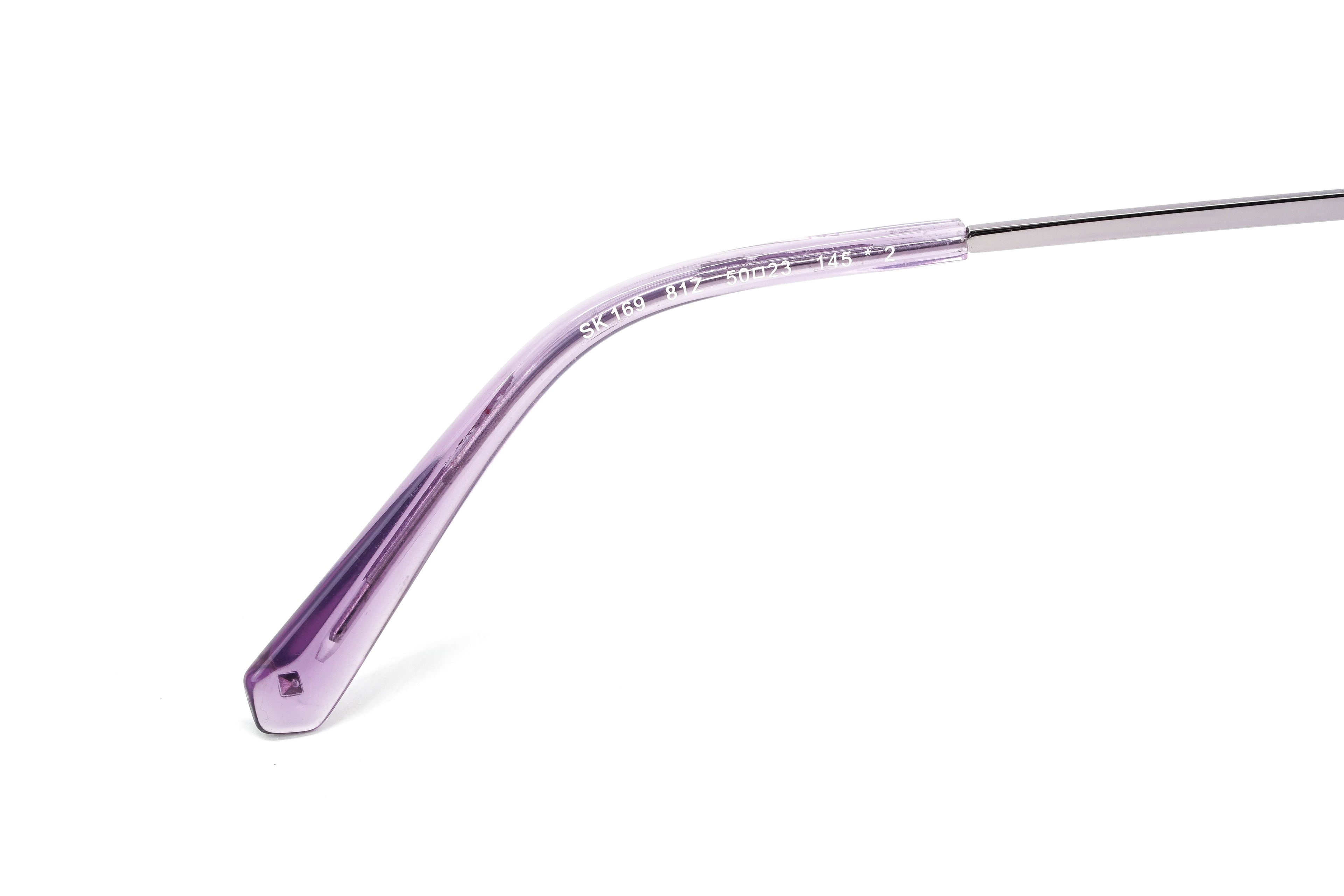 Swarovski Women's Sunglasses Round Cat Eye Violet