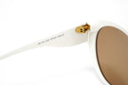 Swarovski Women's Sunglasses Round Cat Eye Cream Brown