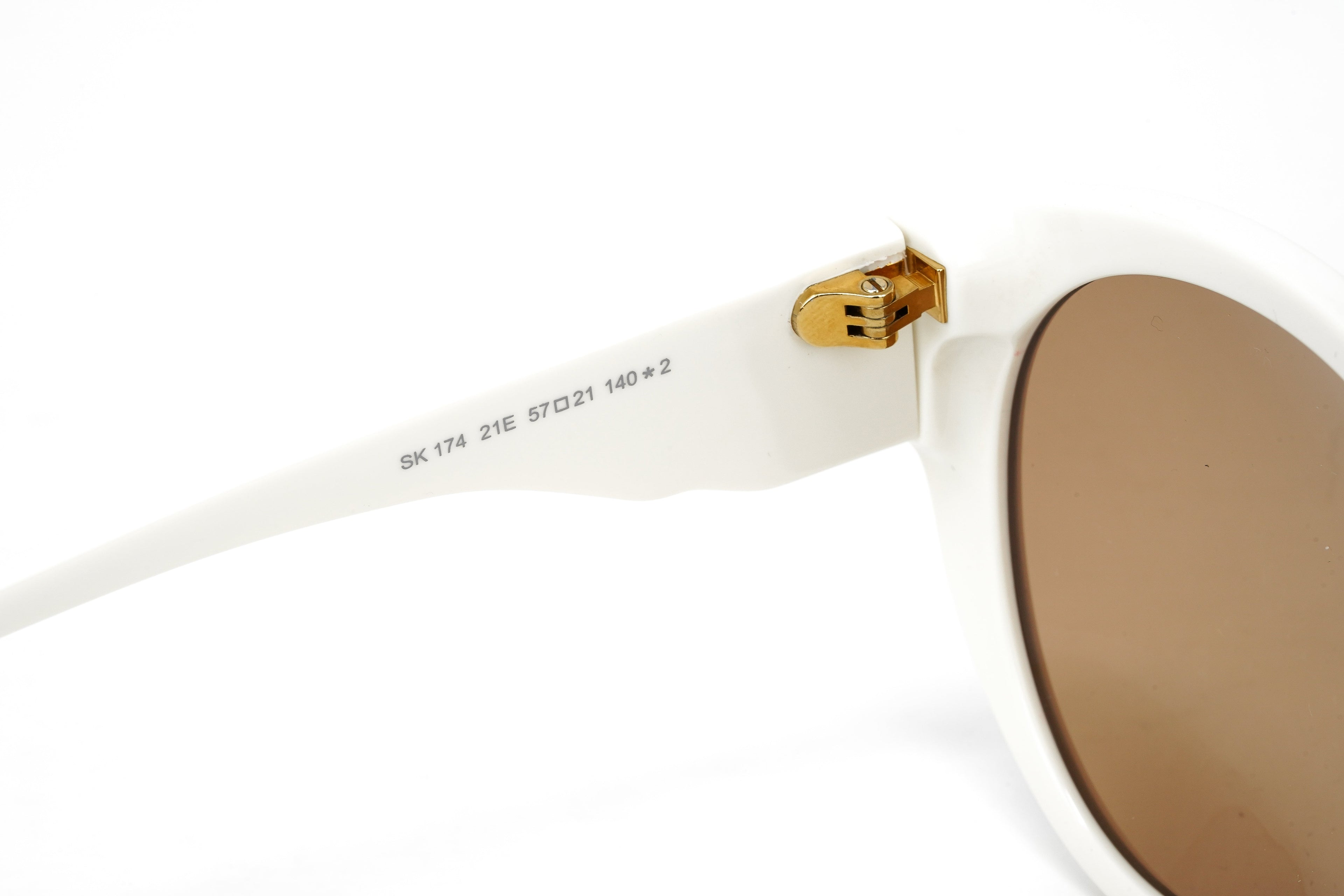 Swarovski Women's Sunglasses Round Cat Eye Cream Brown