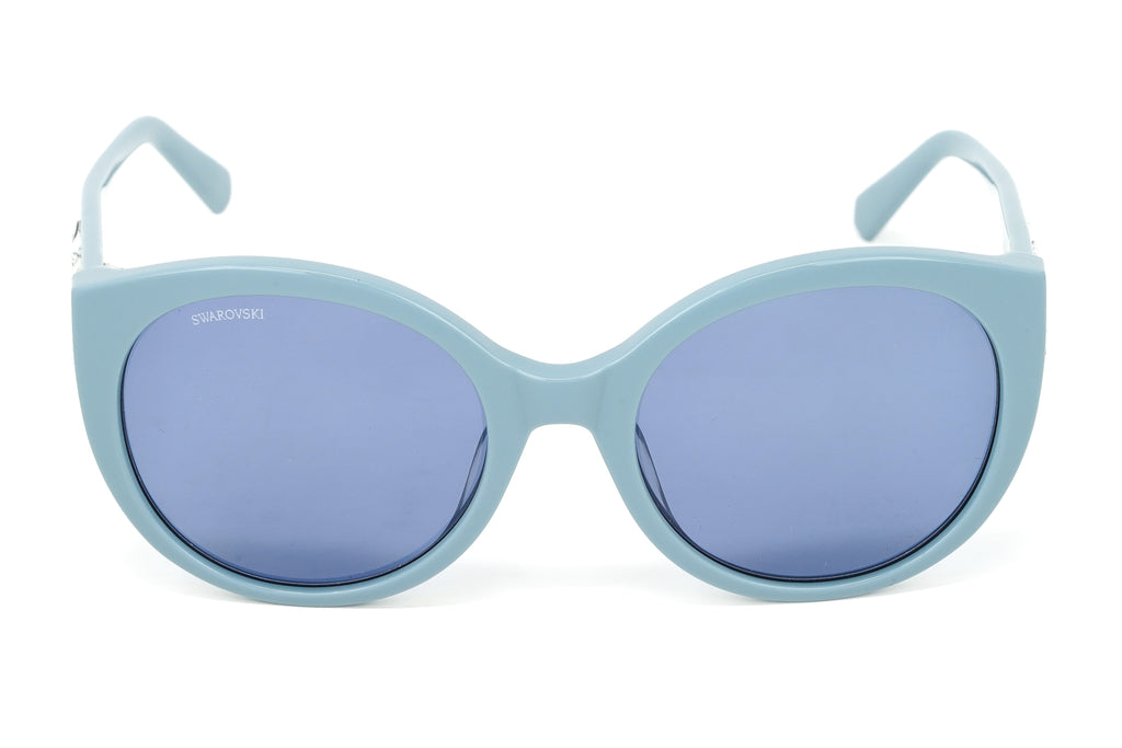 Swarovski Women's Sunglasses Round Cat Eye Blue