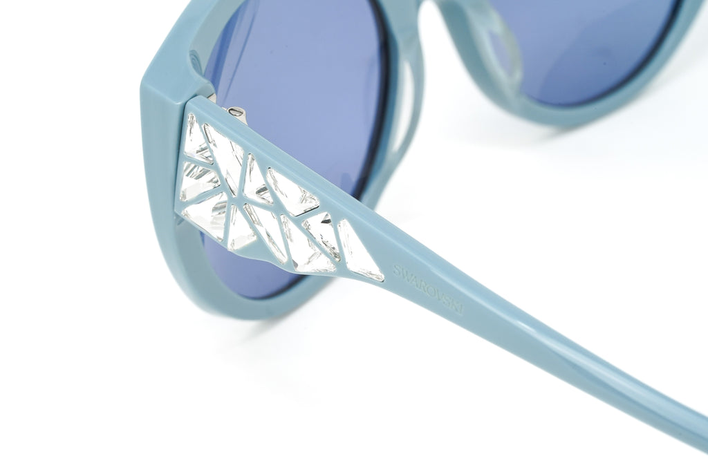 Swarovski Women's Sunglasses Round Cat Eye Blue