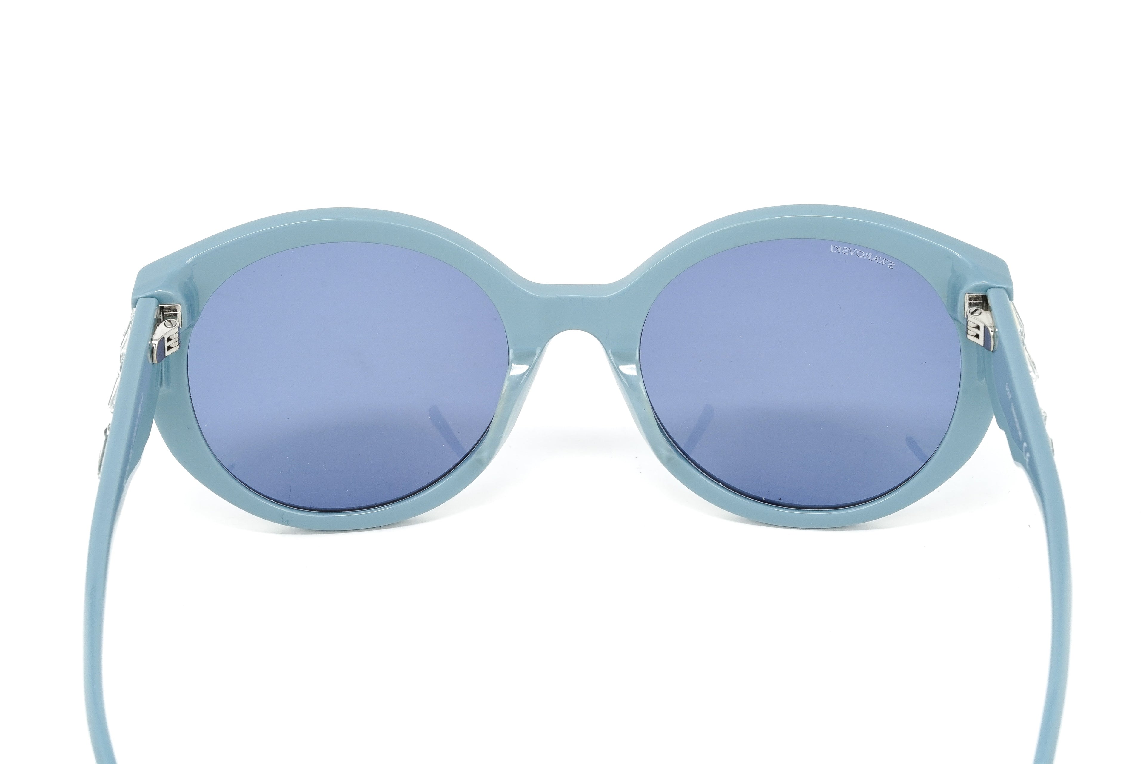 Swarovski Women's Sunglasses Round Cat Eye Blue
