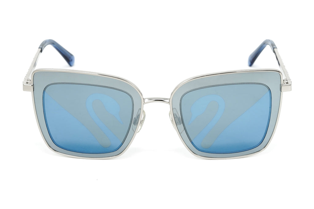 Swarovski Women's Sunglasses Square Cat Eye Blue/Grey