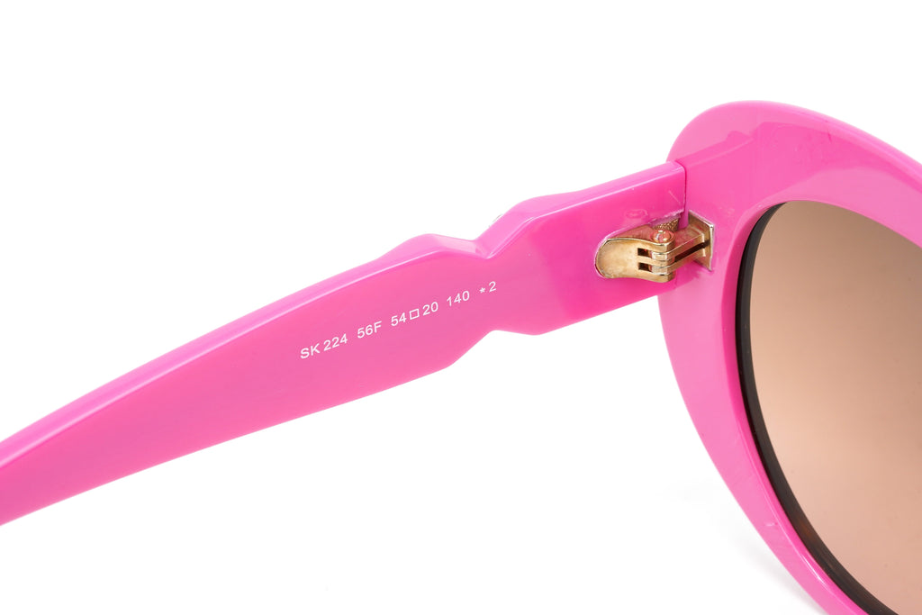 Swarovski Vintage Women's Sunglasses Oval Cat Eye Tortoise Pink