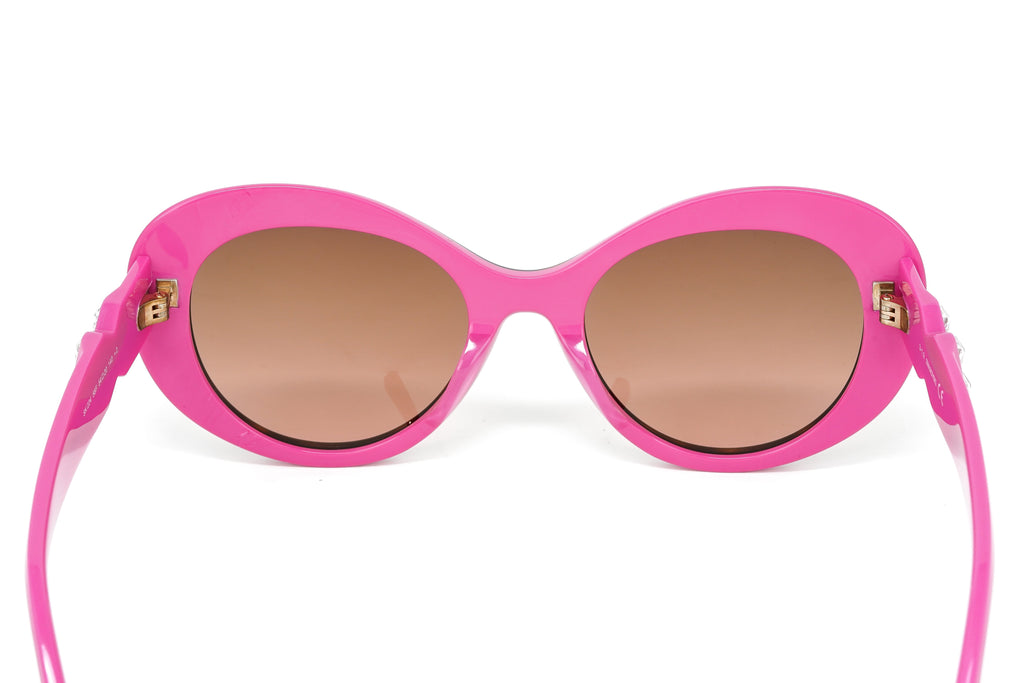 Swarovski Vintage Women's Sunglasses Oval Cat Eye Tortoise Pink
