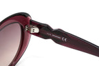 Swarovski Women's Sunglasses Oval Cat Eye Translucent Aubergine