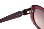 Swarovski Women's Sunglasses Oval Cat Eye Translucent Aubergine