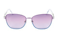 Swarovski Women's Sunglasses Rectangular Gradient Purple Blue