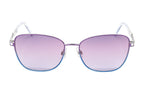 Swarovski Women's Sunglasses Rectangular Gradient Purple Blue