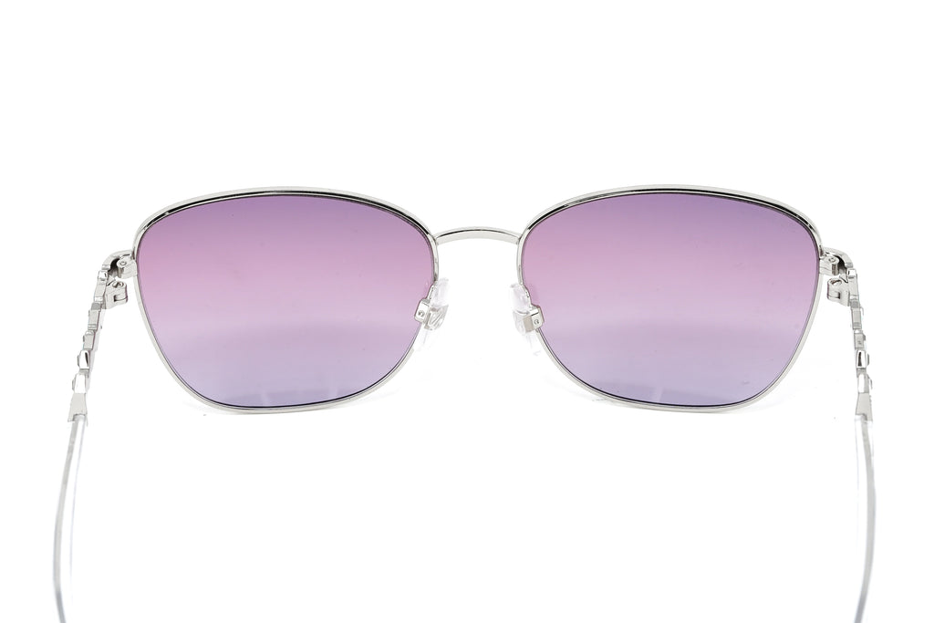 Swarovski Women's Sunglasses Rectangular Gradient Purple Blue