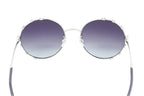 Swarovski Women's Sunglasses Round Silver Gradient Grey