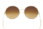 Swarovski Women's Sunglasses Round Gold Gradient Brown