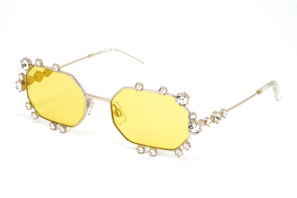 Swarovski Women's Sunglasses Irregular Yellow Mirrored