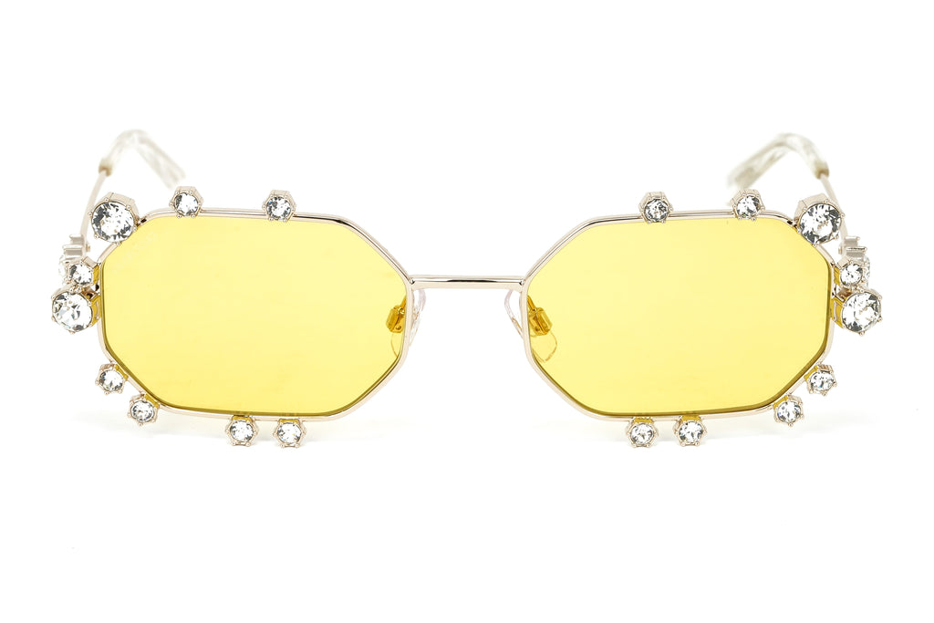 Swarovski Women's Sunglasses Irregular Yellow Mirrored