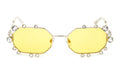 Swarovski Women's Sunglasses Irregular Yellow Mirrored