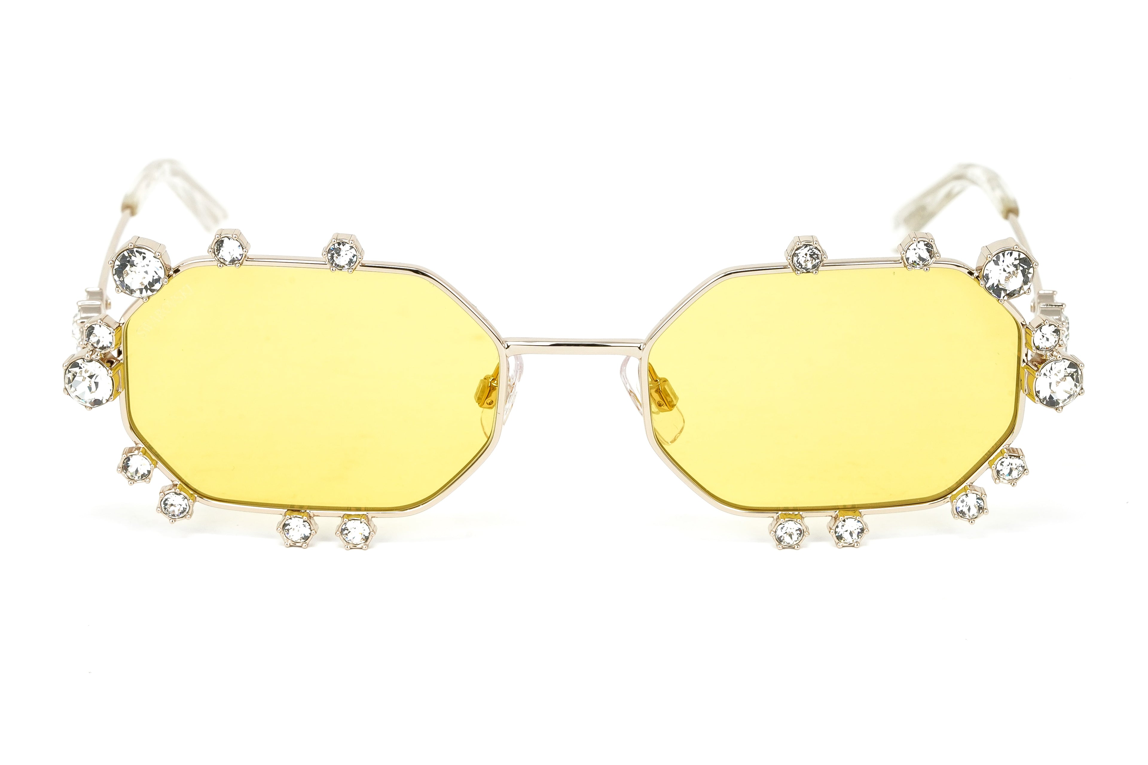 Swarovski Women's Sunglasses Irregular Yellow Mirrored