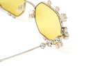 Swarovski Women's Sunglasses Irregular Yellow Mirrored