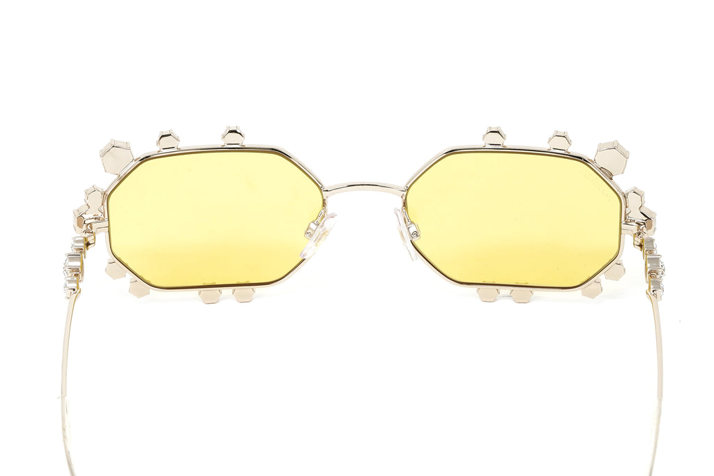 Swarovski Women's Sunglasses Irregular Yellow Mirrored