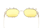 Swarovski Women's Sunglasses Irregular Yellow Mirrored