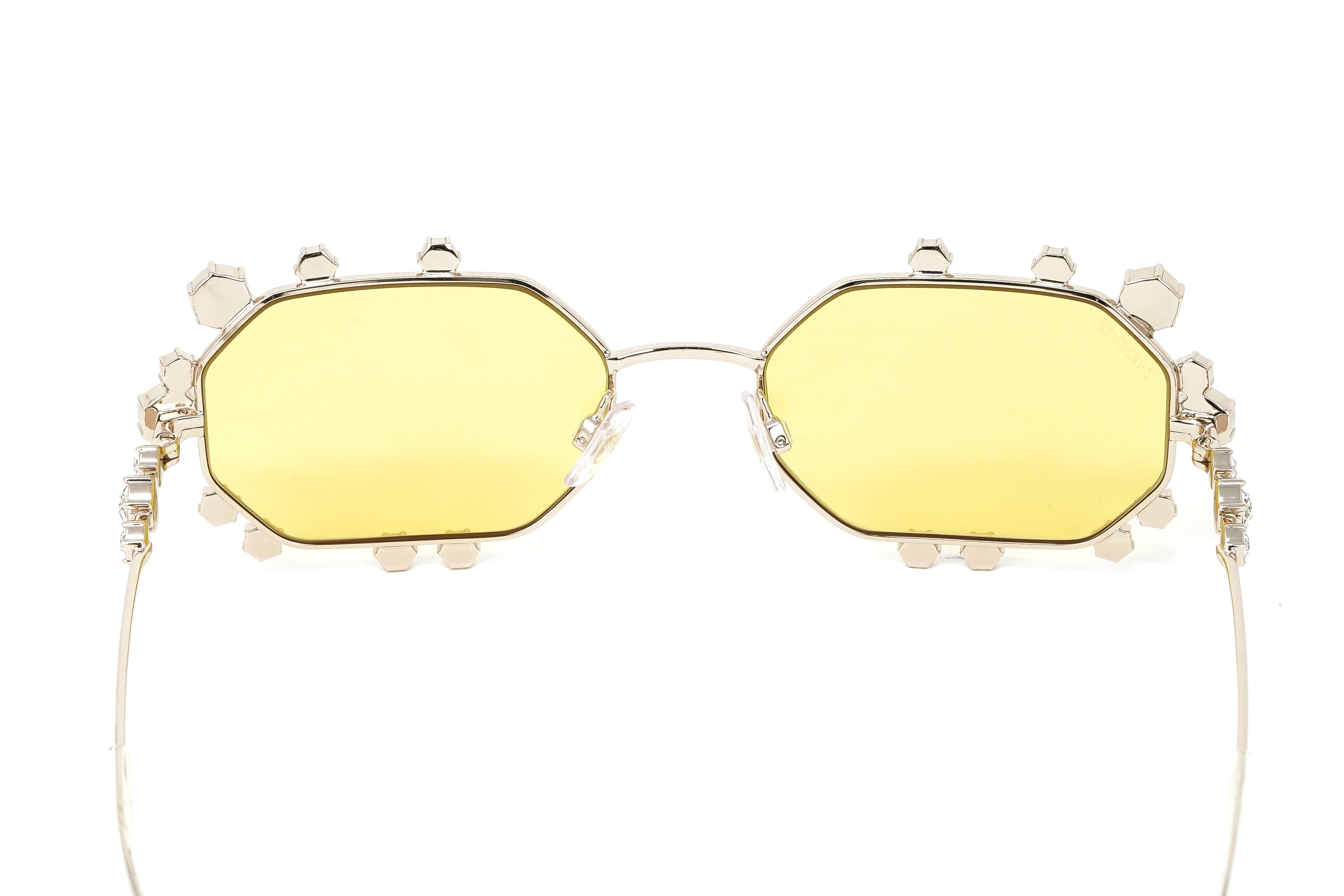Swarovski Women's Sunglasses Irregular Yellow Mirrored