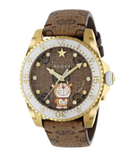 Gucci Watch Dive 40mm Doraemon Gold White