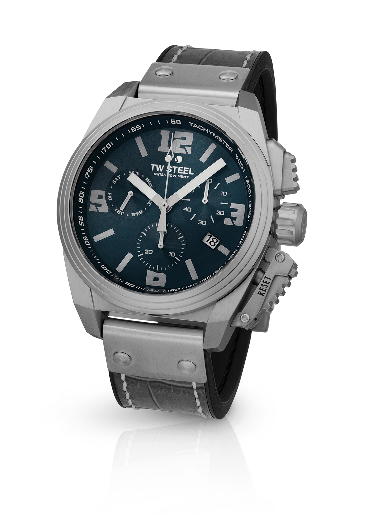 TW Steel Watch Swiss Canteen Chronograph Grey